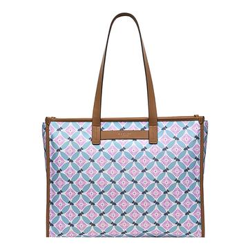 Chalk Willow Walk - Spring Large Ziptop Shoulder Bag