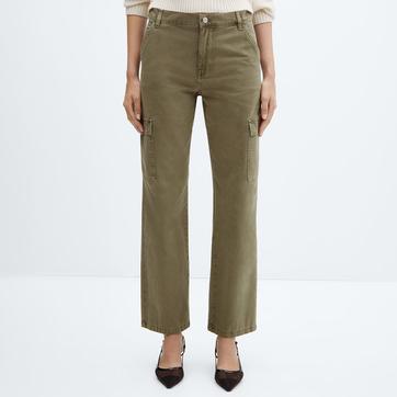 Green Pocket Cargo Jeans