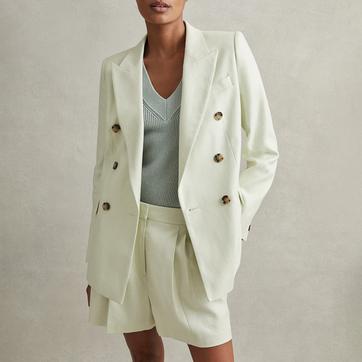 Mint Dianna Linen Blend Blazer