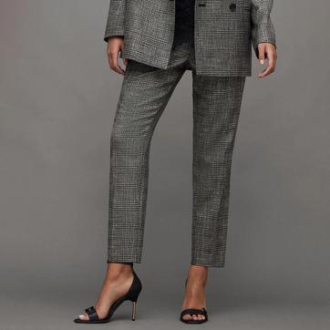 Grey Astrid Check Trousers