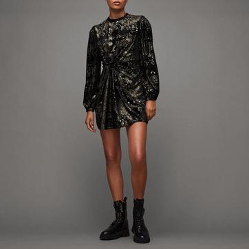 Black Jemima Star Mini Dress