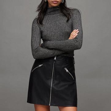 Black Juliette Ribbed Jumper