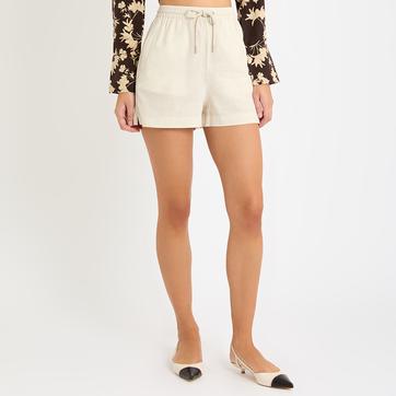 Chalk Clement Linen Blend Shorts