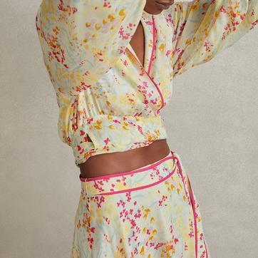 Pink Lyla Floral Print Blouse