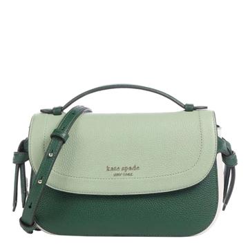 Knott Colorblocked Pebbled Leather Top Handle Crossbody