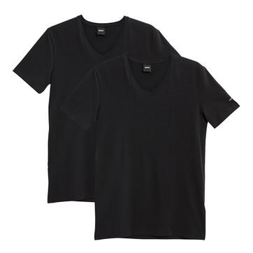 Black 2 Pack V-Neck T-Shirts