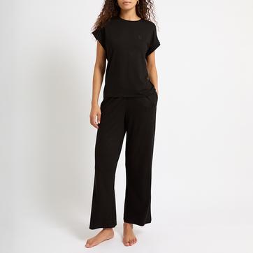 Black Katie Jersey Pyjama Set