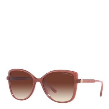 Brown Sunset Gradient Oval Frame Sunglasses 57mm
