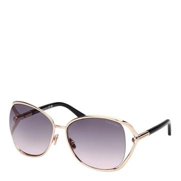 Shiny Rose Gold Tom Ford Sunglasses 62mm