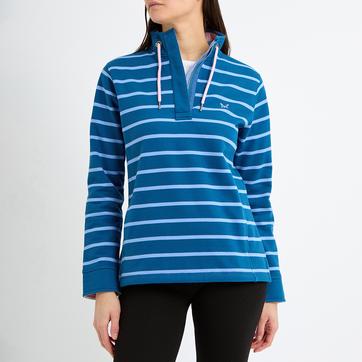 Dark Blue Stripe Toggle Sweatshirt