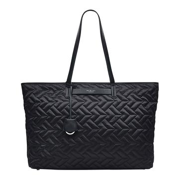 Black Finsbury Park Quil Large Ziptop Shoulder Bag