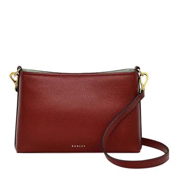 Brown Floral Street Small Open Top Crossbody