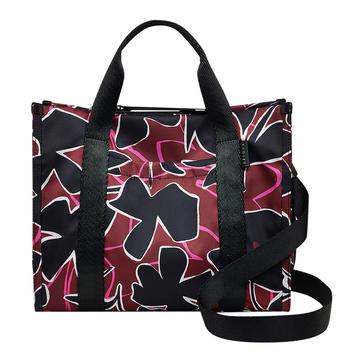 Black and Merlot Canford Gardens Flor Medium Ziptop Grab