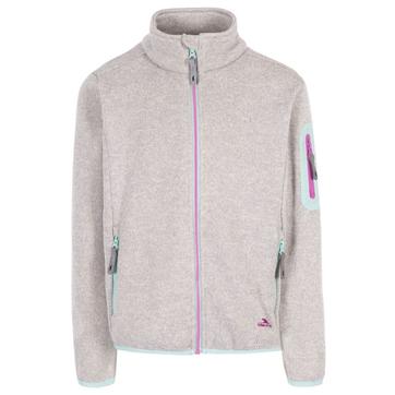 Fleece Jacket Whisk Recycled Cotton Pale Grey