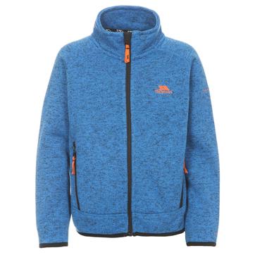 Childrens Boys Mario Full Zip Fleece Jacket Blue Marl