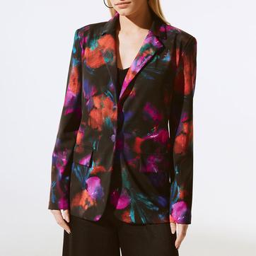 Multicoloured Printed Regular Blazer