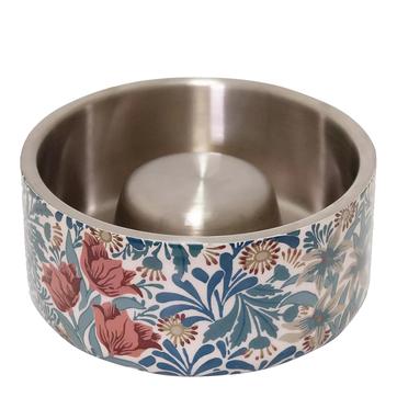 Morris & Co. Double Walled Slow Feeder, Bower Print