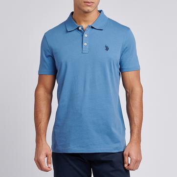 Blue Classic Jersey Cotton Polo Shirt