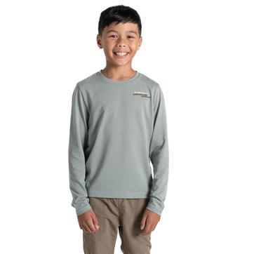 Childrens/Kids Cruz Nosilife Long-Sleeved T-Shirt Lichen Green