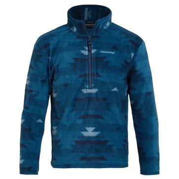 Fleece Top Recycled Polyester Blue Navy