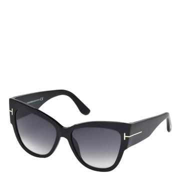 Women's Tom Ford Tom Ford Butterfly Black Sunglasses 57mm