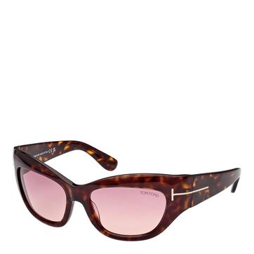 Women's Tom Ford Tom Ford Cat Eye Havana Sunglasses 55mm