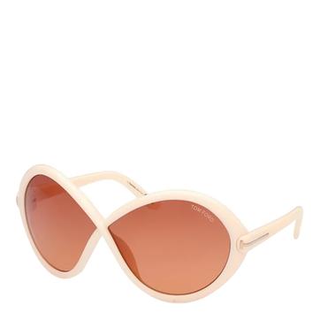 Women's Tom Ford Tom Ford Butterfly White Sunglasses 68mm