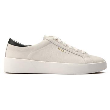 Off White Leather Trainers