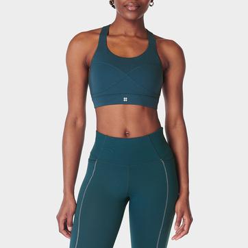 Power Medium Support Sports Bra - Deep Green