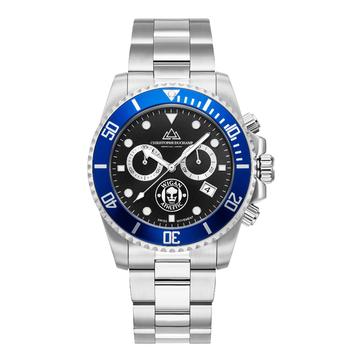 Men's Blue and Black Wigan Limited Edition Marine Chrono Watch 42MM