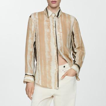 Ecru Printed Blouse