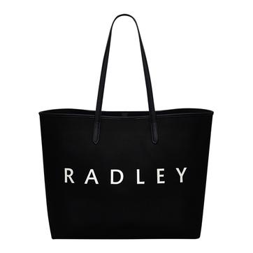Black Large Open Top Tote