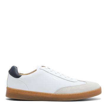 White Hambleton Leather Trainers