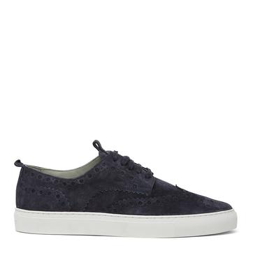 Men's Navy Archie Sneaker 3 Leather Trainers