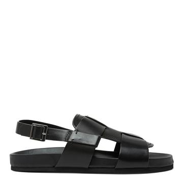 Men's Black Wiley Leather Sandals