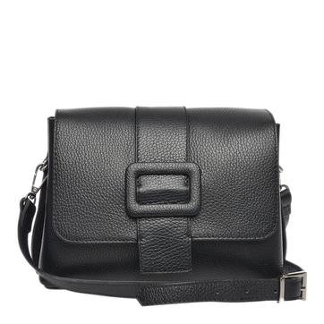Black Italian Leather Handbag