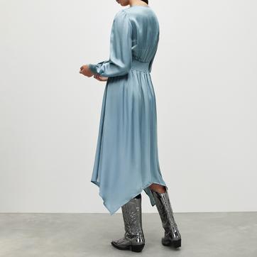 Blue Slate Estelle Silk BlendDress