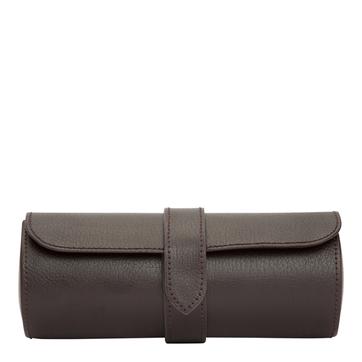 Brown Heritage Vegan Leather Watch Roll