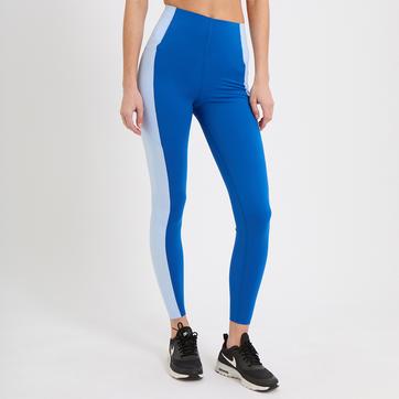 Power Ultra Sculpt High Waist Workout Leggings Colour Block - Aquatic Blue