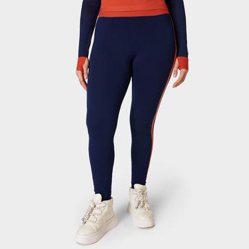 Colour Block Merino Base Layer Legging - Navy