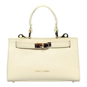 Beige Italian Leather Handbag