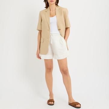 Beige Arlon Short Sleeved Blazer