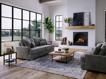 Harrogate - Medium Sofa City Steel
