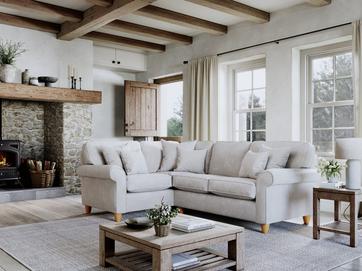 Abingdon 1 Corner 2 Sofa Glory Pearl