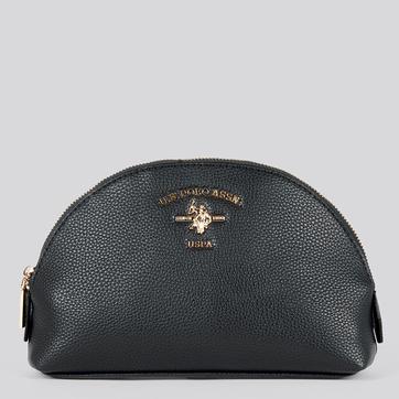 Black Stanford Round Beauty Bag