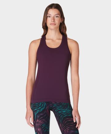Athlete Seamless Workout Tank Top - Midnight Cherry Purple