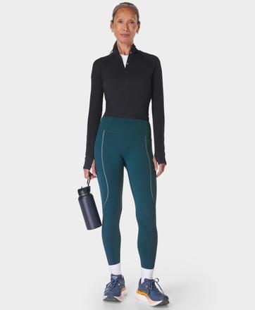 Therma Boost 7/8 Running Leggings - Deep Green