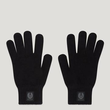 Black Lambswool Dock Gloves 