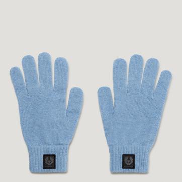 Light Blue Lambswool Dock Gloves 