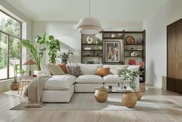Model Six Chaise Sofa Sicuro Cotton